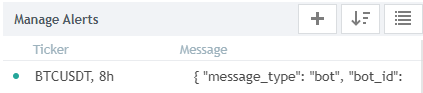 TradingView buy alert