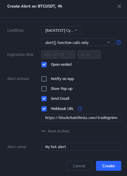 Alert settings