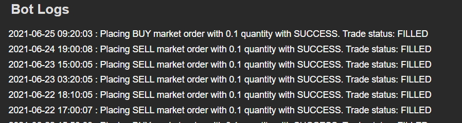 Bot logs