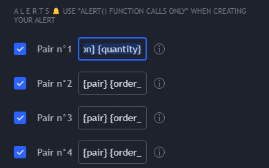Alert Messages