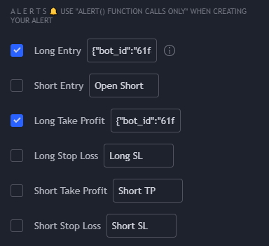 indicator alert settings